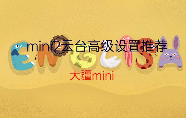 mini2云台高级设置推荐 大疆mini 2镜头怎么向上调节？